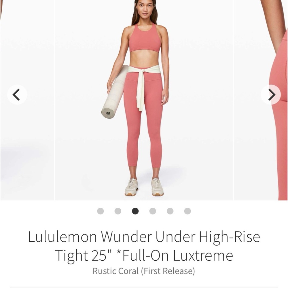 lululemon athletica High-Rise Leggings in Rustic Coral